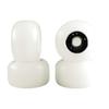 NOAHWOOD Fingerboards Parts (NWii Fidget Bearings Handmade Black Logo Wheels (4Pcs) + Gift (NW King Trucks 33mm) White view 2