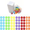 Witlans 60pcs Chinese Checker Game Replacement Balls,6 Solid Color 14mm Acrylic Marbles for Marble Run, Aggravation Traditional Games view 1