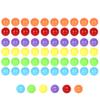 Witlans 60pcs Chinese Checker Game Replacement Balls,6 Solid Color 14mm Acrylic Marbles for Marble Run, Aggravation Traditional Games view 4