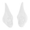TOYANDONA 1pair XL White Pointed Ears Comfortable Halloween Cosplay Prop for Parties and Festivals Reusable and Easy to Wear view 1