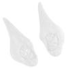 TOYANDONA 1pair XL White Pointed Ears Comfortable Halloween Cosplay Prop for Parties and Festivals Reusable and Easy to Wear view 2