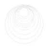 Rayher Metal Rings Assorted Pack of 10 White, std view 1