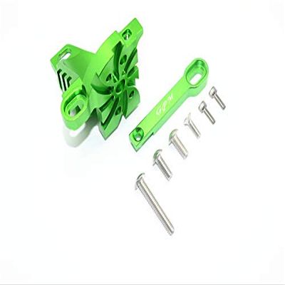 GPM for TRAXXAS 1/7 Unlimited Desert Racer Aluminum Motor Mount with Heat Sink FINS -8PC Set (Green)