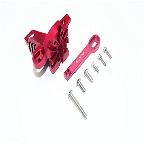 GPM for TRAXXAS 1/7 Unlimited Desert Racer Aluminum Motor Mount with Heat Sink FINS -8PC Set (red)
