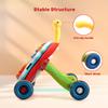 CUTE STONE Sit to Stand Learning Walker, 2 in 1 Baby Walker, Early Educational Child Activity Center, Multifunctional Removable Play Panel, Baby Music Learning Toy Gift for Infant Boys Girls view 3
