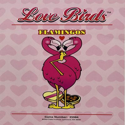 2 Bags of Love Birds $130 Bingo Pull Tab Event Game, All Tickets Playable