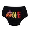 Baby Boy 1st First Outfit Birthday Party Cake Smash Set Letter One Pumpkin Bloomers Shorts Pants Diaper Cover Y-Back Suspenders Bow Tie 3pcs Clothes Set Photo Props Black 6-12 Months view 2
