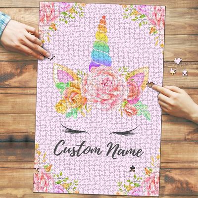 1000 Piece Unicorn Premium Wood Jigsaw Puzzle - Puzzles for Adults and Teens