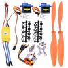 abcGoodefg A2212 1400KV RC Brushless Motor 30A ESC Motor SG90 Micro Servo 8060 Propeller Set for RC Plane Quadcopter Fixed Wing Plane Helicopter Aircraft view 1