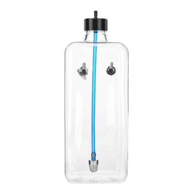 Jarchii RC Fuel Tank, 260-1500ml 4.5mm Inlet 5mm Outlet Transparent Plastic Fuel Tank Toy Model Accessory Parts for 15-200CC Remote Control Airplane (1500ml)