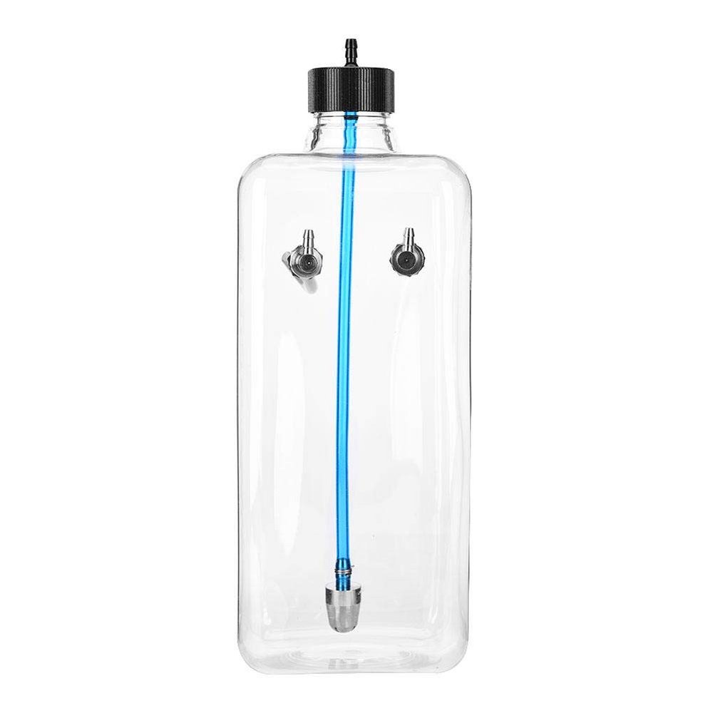 Jarchii RC Fuel Tank, 260-1500ml 4.5mm Inlet 5mm Outlet Transparent Plastic Fuel Tank Toy Model Accessory Parts for 15-200CC Remote Control Airplane (1500ml)