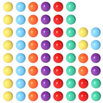 Laviesto Game Replacement Balls for Chinese Checker,60 Pcs Solid Color Replacement Marbles for Marble Run, Marbles Game,DIY Decoration(5/8 Inch/6 Colors)