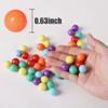 Laviesto Game Replacement Balls for Chinese Checker,60 Pcs Solid Color Replacement Marbles for Marble Run, Marbles Game,DIY Decoration(5/8 Inch/6 Colors) view 2