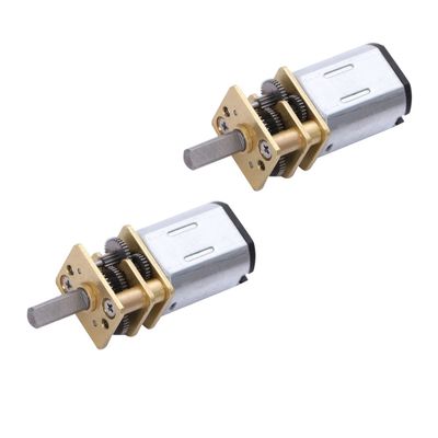 2PCS DC6V 100RPM Micro Gear Motor DIY Metal Electric Reducer Mini Gear Reducer Motor 36mm