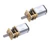 2PCS DC6V 100RPM Micro Gear Motor DIY Metal Electric Reducer Mini Gear Reducer Motor 36mm view 1
