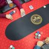 Triton Premium Portable Poker Table Mat 10 Player Blue - Multi-Spandex Fabric Rubber Portable Poker Game Mat with Zippered Oxford Fabric Carry Bag - 80" L x 38" W view 2