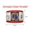 Compact Cyber Arcade Portable Gaming Console, 250 Games, LCD, Red, JL2375RD view 2