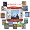 Compact Cyber Arcade Portable Gaming Console, 250 Games, LCD, Red, JL2375RD view 3
