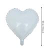 [10 Pack] Heart Shape Foil Balloons, 18" Mylar Balloons Aluminum Foil Decorations for Birthday Party/Wedding/Engagement Party/Celebration/Holiday/Show/Party Activities (White) view 3