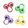 Idena 40439 Party Fun Set with 12 Items, 4 Spinning Tops, 4 Gold Medals and 4 Finger Rings Wiggle Eyes, in Trendy Colours view 3