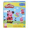 Play-Doh Peppa Pig Stylin Set with 9 Non-Toxic Modeling Compound Cans and 11 Accessories, Peppa Pig Toy for Kids 3 and Up view 1