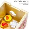 Barnyard Shape Sorter - Farm Animals Infant and Baby Activity Manipulative - Sorting Cube Encourages Motor Skills and Critical Thinking - Traditional Wooden Learning Toy for 1 Year Olds view 3