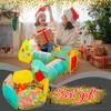 5pc Kids Play Tent for Toddlers with Ball Pit, Crawl Tunnel, Indoor & Outdoor Playhouse, Jungle Gym, Toys for Boys & Girls, Includes Dart Balls, Teepee & Basketball Hoops view 2
