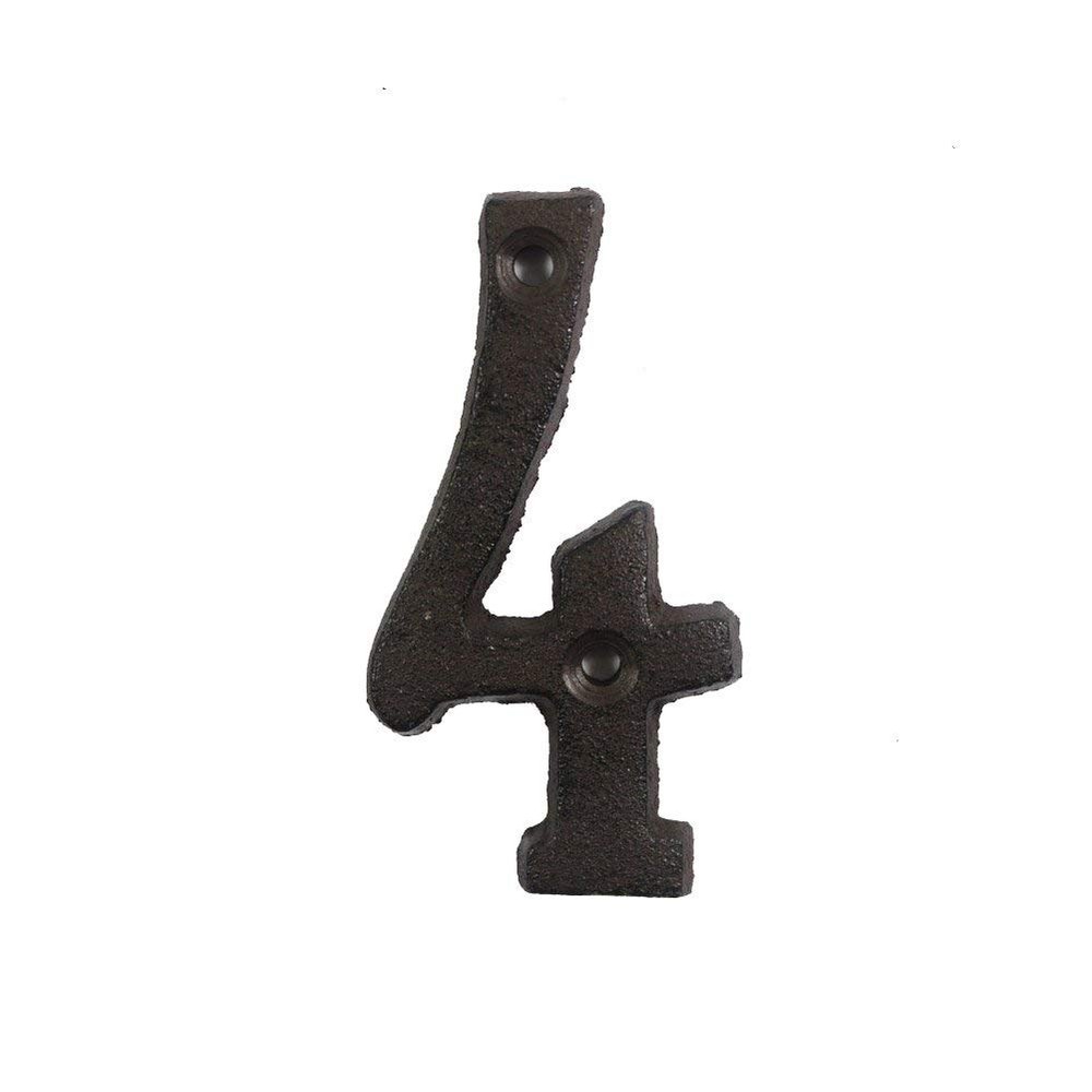 ausuky Cast Iron Retro Metal Alphabet Letters Numbers Sign Address Door Cafe Wall Decor A to Z,0 to 9 (4)