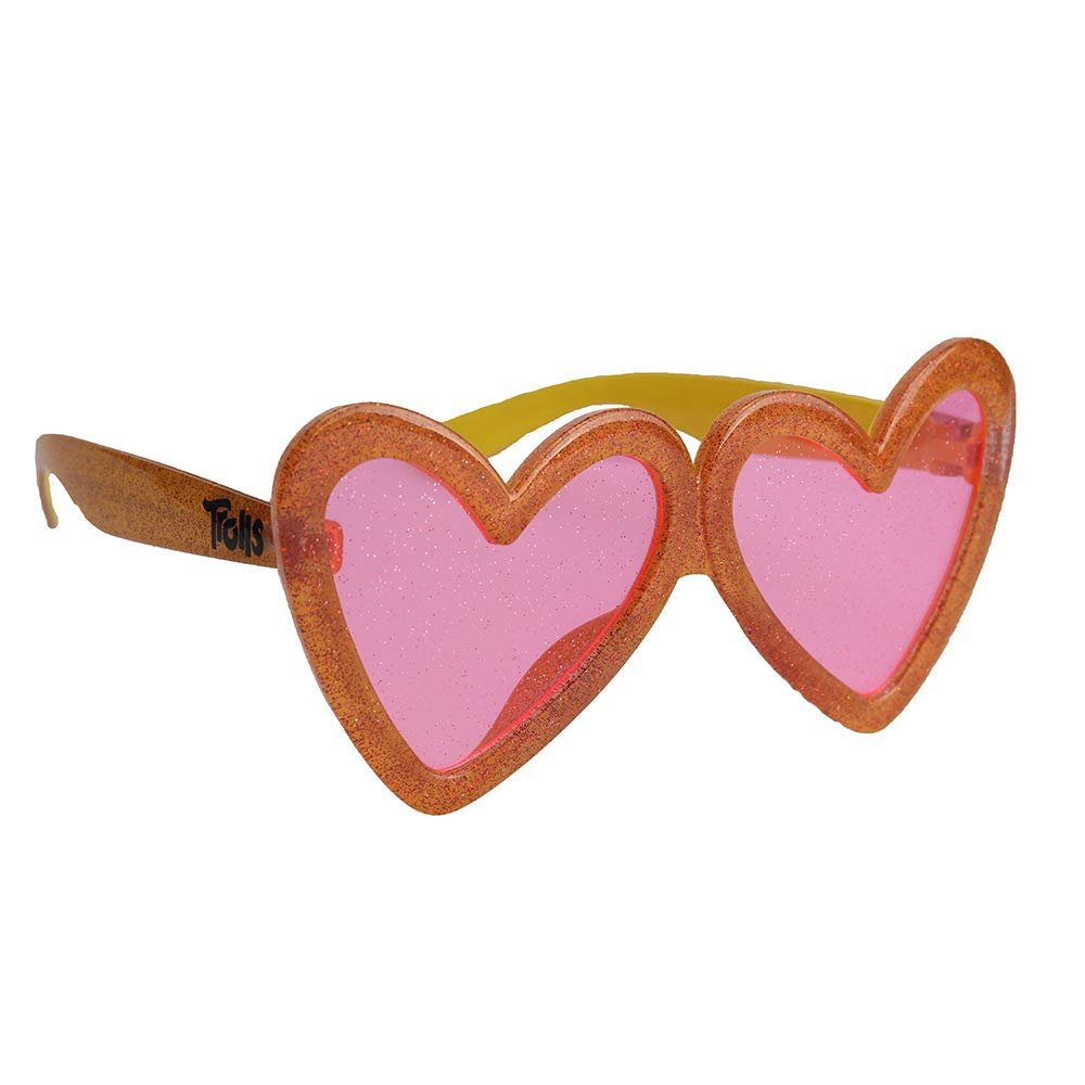 ARKAID Trolls Heart-Shaped Poppy Sunglasses | UV 400 | One Size Fits Most Kids