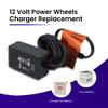 Luminevo Replacement for Fisher Price Power Wheels Charger 12 Volt - Gray 12v Battery 00801-1869, 00801-0638 and Orange Top Battery 00801-1661 Power Wheels Replacement Charger view 3