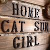 ausuky Cast Iron Retro Metal Alphabet Letters Numbers Sign Address Door Cafe Wall Decor A to Z,0 to 9 (N) view 2