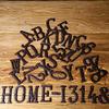 ausuky Cast Iron Retro Metal Alphabet Letters Numbers Sign Address Door Cafe Wall Decor A to Z,0 to 9 (N) view 4