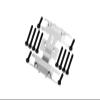 Aluminum Lower Gear Cover for Axial 1:24 Deadbolt & Jeep Wrangler (SCX24) - 1Pc Set Silver view 1