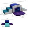 Factory Direct Partners 12825-CTPU SoftScape Playtime Grow-n-Learn Tunnel Climber Plus Pads for Toddlers and Kids (3-Piece) - Contemporary/Purple, 12825-CTPU view 2