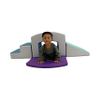 Factory Direct Partners 12825-CTPU SoftScape Playtime Grow-n-Learn Tunnel Climber Plus Pads for Toddlers and Kids (3-Piece) - Contemporary/Purple, 12825-CTPU view 3