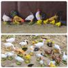 30pcs O Gauge Farm Animal 1:43 Scale Painted Chicken Duck Goose PVC Model Train Layout AN4304-30-AMUS view 2