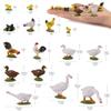 30pcs O Gauge Farm Animal 1:43 Scale Painted Chicken Duck Goose PVC Model Train Layout AN4304-30-AMUS view 4