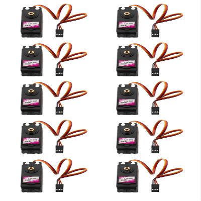 Iunius 10pcs MG-996 Servo Motor Metal Gear Torque Digital Motor Kit for RC Airplane Model Car Helicopter Robot Diving Equipment Smart Camera Racing Model