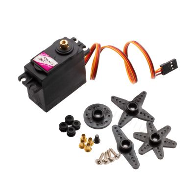 Iunius 2pcs MG-996 Servo Motor Metal Gear Torque Digital Motor Kit for RC Airplane Model Car Helicopter Robot Diving Equipment Smart Camera Racing Model