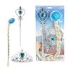 jewelry set Ice Princess girls blue/silver 3-piece view 1