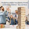 Megwoz Giant Tumble Tower Family Games for Kids and Adults 60 Blocks New Zealand Pine Wooden Blocks Stacking Up to 5 FT for Indoors Outdoors Yard Games for Family view 4