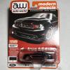 2012 Ford Mustang Boss 302 Laguna Seca Black and Red with Red Wheels Ltd Ed 10312 pcs 1/64 Diecast Model Car by Autoworld 64262-AWSP046 A view 3