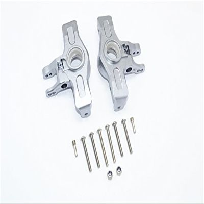 GPM for TRAXXAS 1/7 Unlimited Desert Racer Aluminum Front Knuckle ARMS-12 PC Set (Gray)