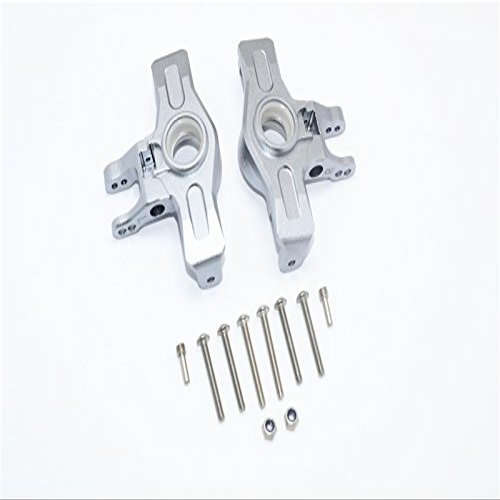 GPM for TRAXXAS 1/7 Unlimited Desert Racer Aluminum Front Knuckle ARMS-12 PC Set (Gray)