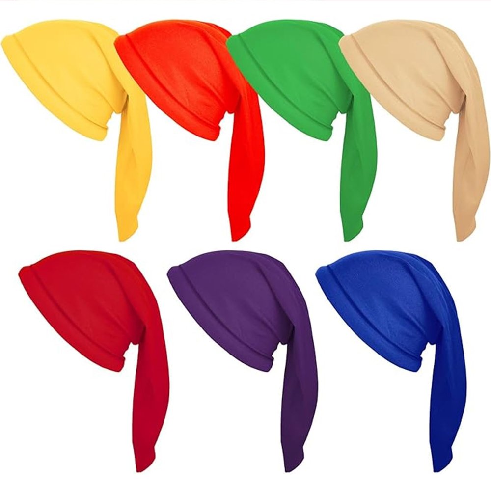 Geyoga 7 Pcs Halloween Dwarf Costume Hats for Halloween Costume Cosplay Accessories