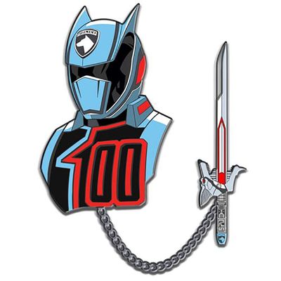 Lineage Studios Power Rangers Space Patrol Delta Shadow Ranger Lapel Pin Set