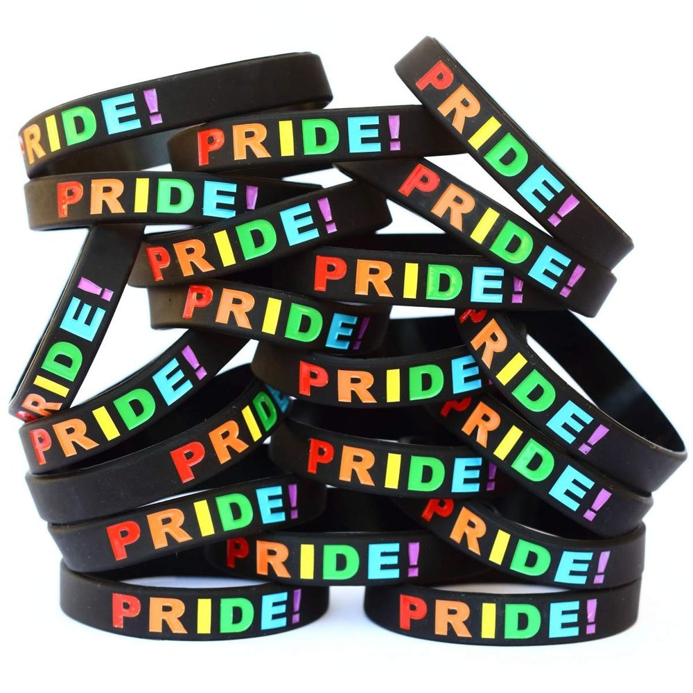 SayitBands Twenty (20) Pride Wristband Bracelets