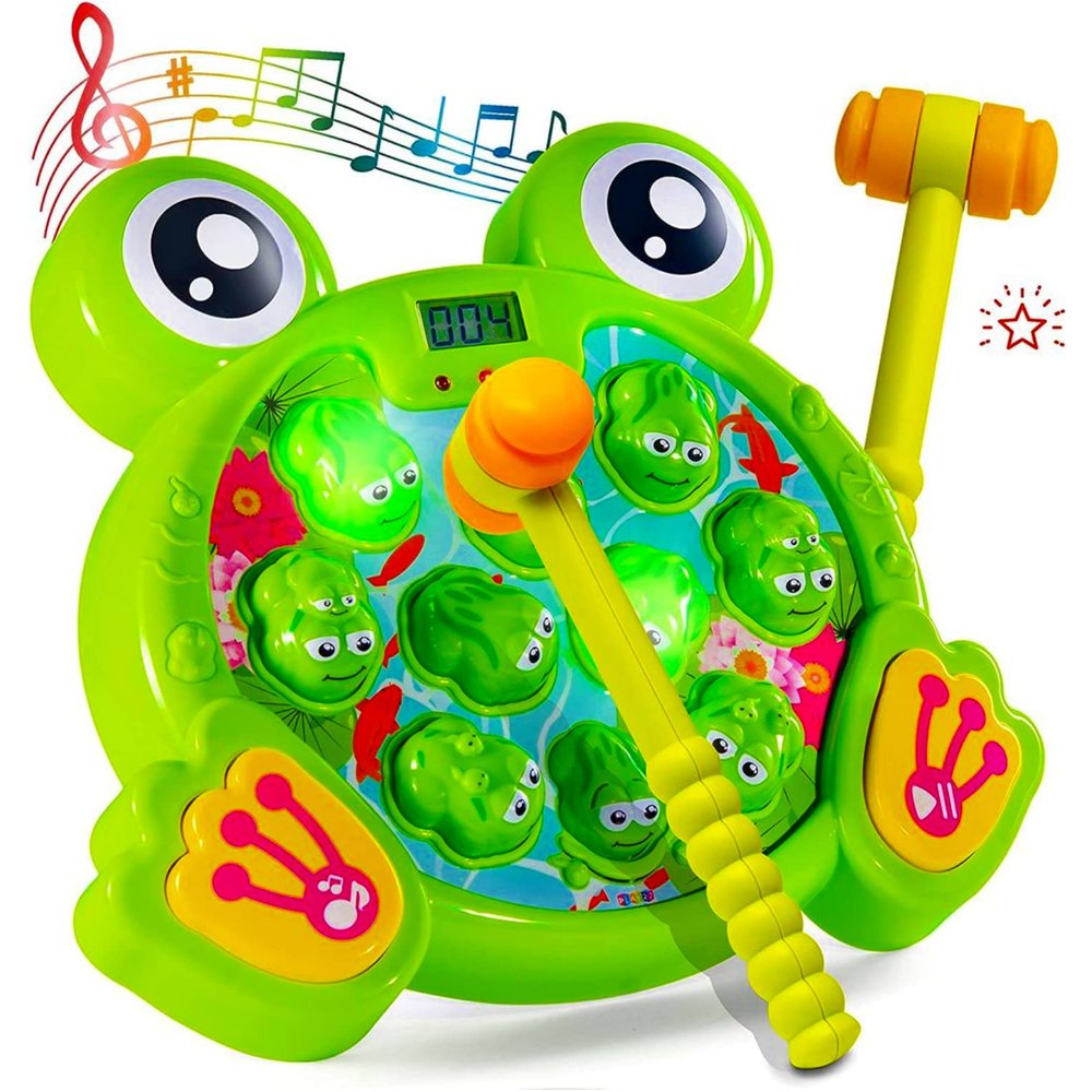 Play22 Toys for 2 3 4 5 Year Old - Toddler Toys Age 2-4, Whack A Frog Game, Baby Toy Gifts for Early Developmental Learning, Birthday Gift for Toddler Boy Toys