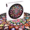 Bgraamiens Puzzle-Geometric Colorful Mandala-1000 Pieces Creative Geometric Round Blue Board Colorful Mandala Jigsaw Puzzle view 2