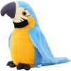 Talking Macaw Parrot Repeat What You Say Stuffed Animal Plush Toy Electronic Record Animated Bird Shake Wings Speaking Parrot Pet Plush Interactive Toys for Kids Boys Girls Christmas Birthday Gift view 1